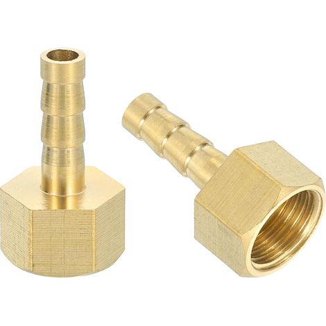 2 Pcs 1/4" Barb x G 1/4" Femelle pour Connecter des Tuyaux (1/5)