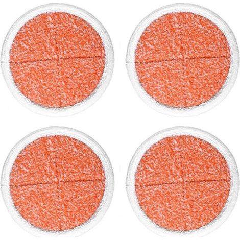 y Paquet de 4 tampons de rechange pour vadrouille à récurer robustes pour vadrouille électrique pour sols durs Bissell2039A 2124 (1/5)