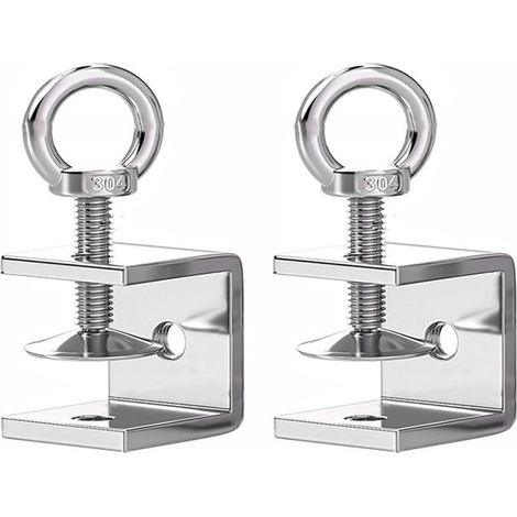 supports de base robustes de 20 mm en forme de C, serre-joints réglables en acier inoxydable 304 avec large ouverture de mâchoire et vis de suspension pour le travail du métal et du bois (1/5)
