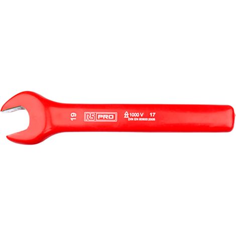 Clé à extrémité ouverte 19 mm RS PRO en Acier chrome vanadium ( Prix pour 1 ) (1/2)
