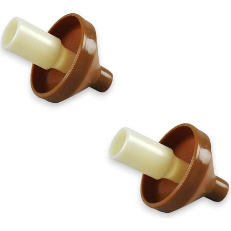 Sifflet Bavette en plastique pour cafetières Moka de 1 à 3 tasses, avec sifflet avertisseur à la sortie complète du café, 2 pièces. (1/5)