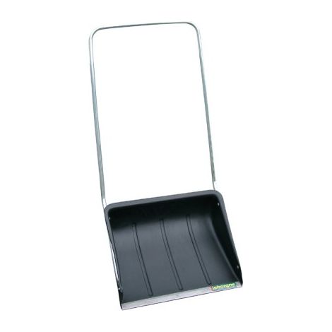 Leborgne – Traineau à neige 72cm – Guidon métal – Volume 45L – Pour pousser neige et grain – Traineau spécial grande surface (1/4)