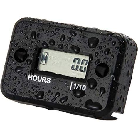 Compteur d'heures induction étanche pour moto, motocross, motoneige, motocross Noir (1/5)