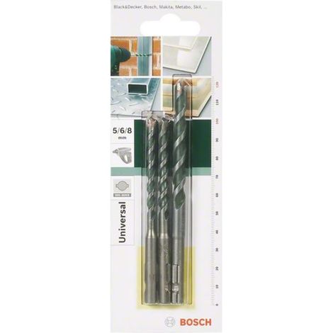 Bosch  Juego  de  brocas  multiuso  SDS  quick  3  pzs.  5,5  -  7  mm  -  2609256919