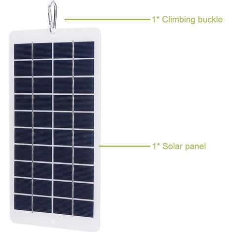 Caricabatterie solare pieghevole Toivize da 4,5 W con porte USB e uscita USB – Pannello monocristallino ad alta efficienza – Leggero e impermeabile – Stazione di ricarica portatile per telefoni cellul (1/5)