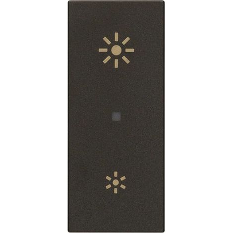Vimar 30135.G Dimmer universale Linea a taglio di fase, con comando ON/OFF e regolazione con pulsanti incorporati o da più punti con pulsanti NO