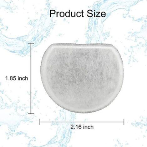 Lot de 16 Préfiltres en Mousse et Filtre à Carbone Compatible avec PetSafe Drinkwell Fountain INOX 360 Avalon Pagoda Seascape et Sedona Fontaines, Filtre pour Fontaine à Eau Chat Chien, (1/4)