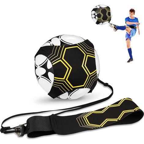 1Pc Hands-Free Adjustable Solo Soccer Trainer Suitable for Children and Adults