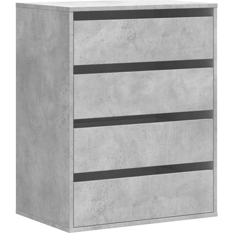 Maison Exclusive - Cassettiera Angolo Grigio Cemento 60x41x76cm Legno Multistrato