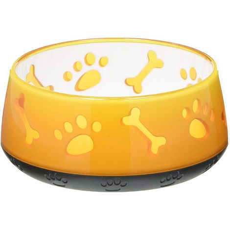 3 bols bleus 300 ml: Set 3 bols en plastique TPR avec base en caoutchouc antidérapante Modèle pour chiens et chats (1/3)