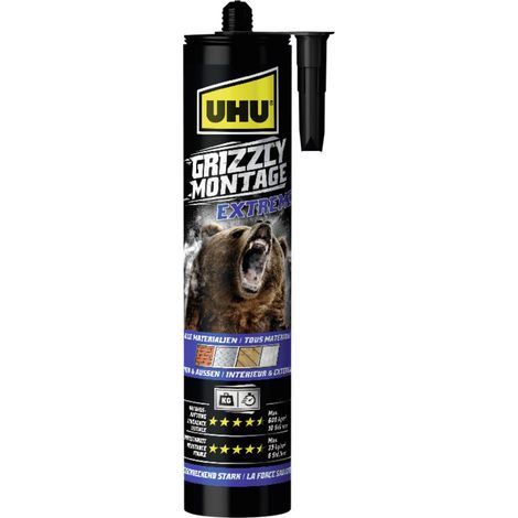 UHU Grizzly EXTREME Montagekleber Herstellerfarbe Weiß 53435 1 St.