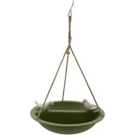 Bain oiseau et Mangeoire verte en Bambou (1/2)