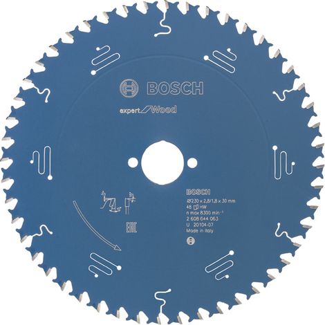 Bosch Kreissägeblatt Expert for Wood 230 x 30 x 2,8 mm, 48