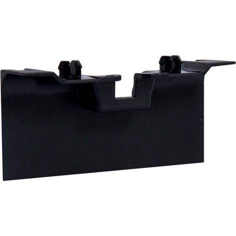 Pièce de recouvrement de support d'appareillage pour plinthe SL20080 noir HAGER SL20080AF9011