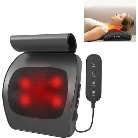 Beheiztes Shiatsu-Nacken- & Rückenmassagegerät – Knetmassage für Kopf, Schultern, Rücken & Beine, ideales Unisex-Geschenk (1/5)