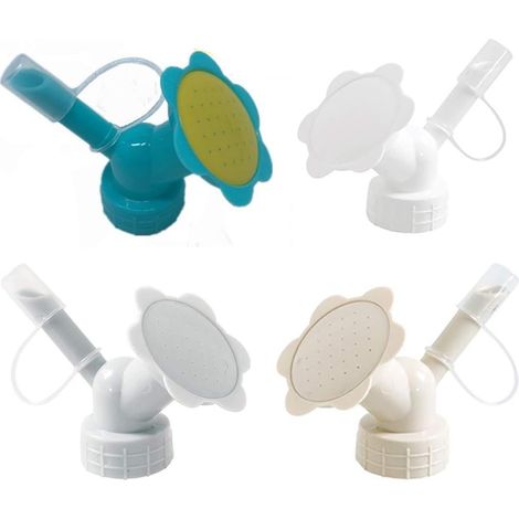Outils de jardinage, arroseur en plastique, tête d'arroseur double en plastique, vase arroseur, pommeau de douche, outils de jardinage (4 pièces) (1/4)