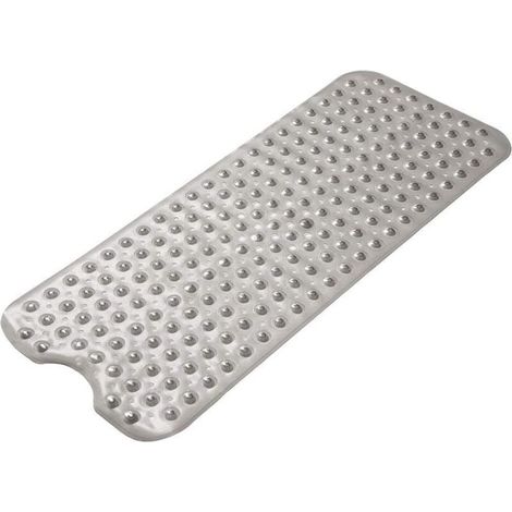 Rutschfeste Badematte, schimmelresistent, extra lang, antibakteriell, BPA-frei, latexfrei, phthalatfrei, maschinenwaschbar, ideal für Kinder
