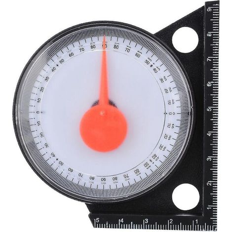 Neigungsmesser, Winkelmesser, Wasserwaage, Neigungsmesser mit Magnetfuß (schwarz) (1 Stück) (1/5)
