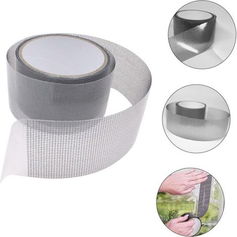 Reparaturklebeband für Fliegengitter Fiberglasgewebe Stark haftend Für Fenster und Türen Wasserdichte Reparatur Für den Hausgebrauch Klebeband 5 5 (1/4)