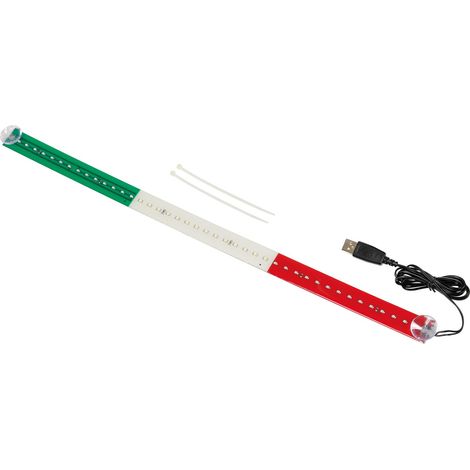 Bandiera luminosa 60 cm, 42 Led, USB - Italia (1/5)