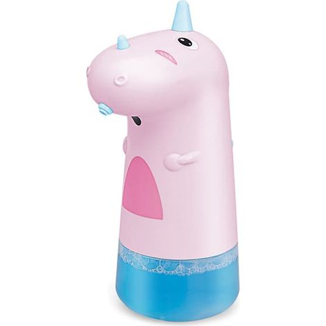 Mobilier et décoration de salle de bainDistributeur de savon automatique, motif dessin animé, rechargeable par USB, sans contact, compatible avec le savon moussant, rose (1/4)