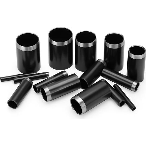 Herramienta para perforar cuero, 15 punzones de acero de alta velocidad, herramienta de perforación de 1-15 mm para trabajos en cuero, fabricación de calzado y artículos de cuero. (1/4)