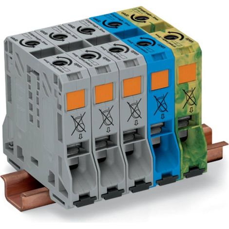 WAGO 285-159 morsetto di connessione trifase multicolore rame (1/2)