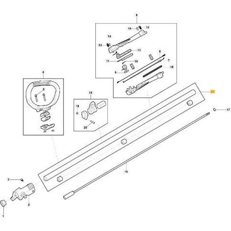 TUBO TRASMISSIONE TR 625 J ORIGINALE STIGA - 118805620/0