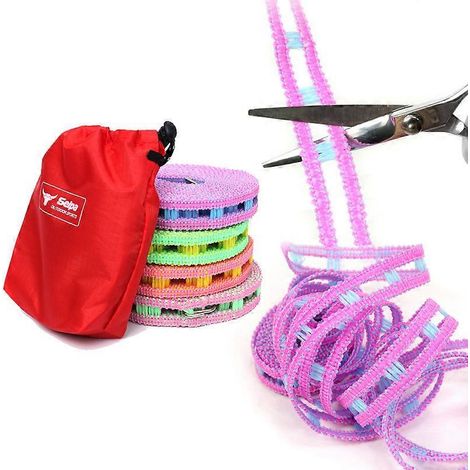 Cintre de voyage multifonctionnel extensible de 5 m pour sous-vêtements, avec pinces à linge portables et extensibles. (1/5)
