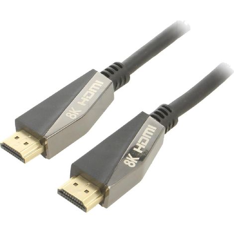 Cable HDCP 2.2 HDMI 2.1 male des deux cotes 2m noir