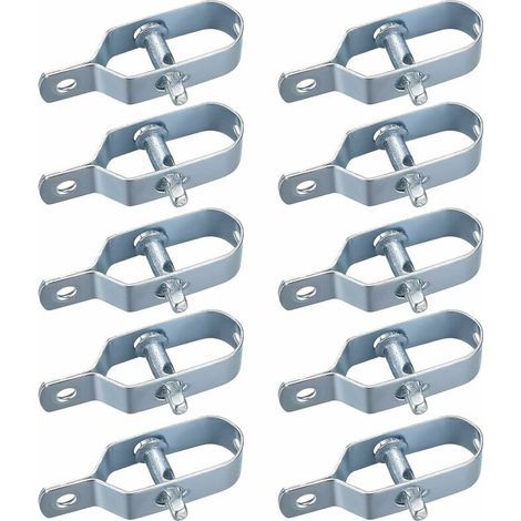 Lot de 10 tendeurs de grillage en acier galvanisé – Résistants à la corrosion – Longueur 92 mm – Pour tension de fil de clôture (1/5)