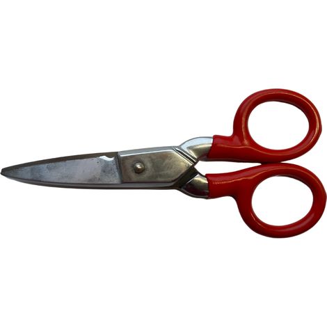 Ciseau d'électricien gainé, lames courtes avec coupe fil. Fabrication Française (1/3)