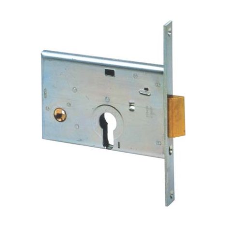 SERRATURA METALLO INFILARE 44145 CISA  B.Q ZINC F.MM 16 F.SAGOM M1+SCR H.MM 82 E.MM 60