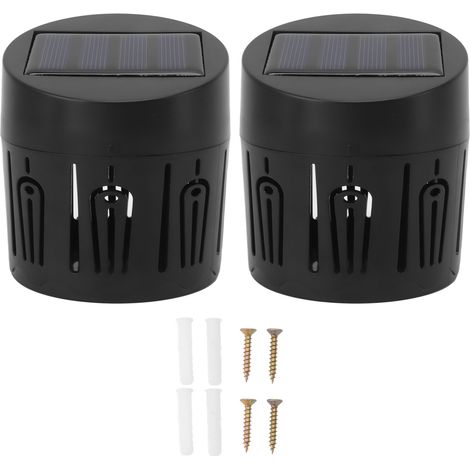 Ortviai Lampes solaires pour clôture 2 pièces, motif coquillage élégant, étanches IP67, pour jardin, extérieur et intérieur (1/5)