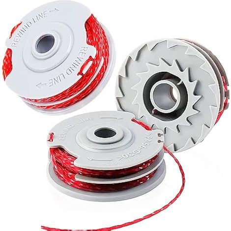 Bobine de rechange pour débroussailleuse Flymo, 3 pièces Φ1,5 mm 11 m FLY021 513937190 Bobine de fil pour Flymo, fil de débroussailleuse compatible avec Flymo Contour XT/500E/500 XT/Multi (1/4)