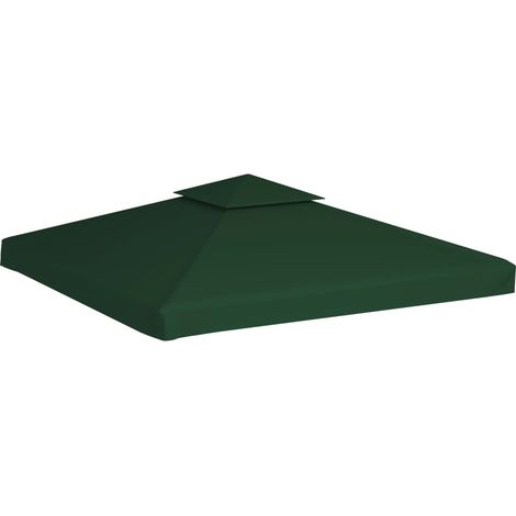 vidaXL Telo di Ricambio per Gazebo 310g/m² Verde 3x3m