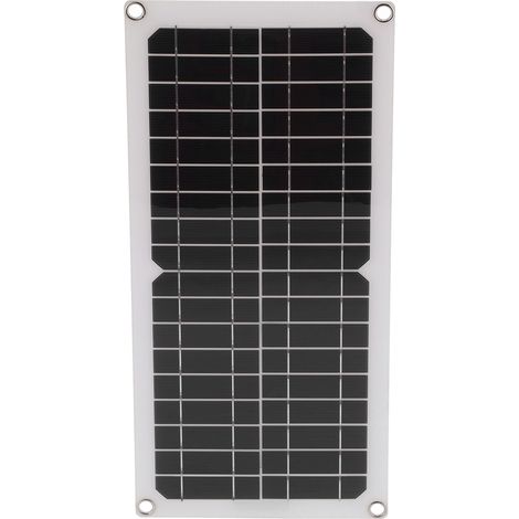 Panneau solaire semi-flexible 18 W 12 V avec chargeur de batterie pour voiture, bateau et accessoires de plein air