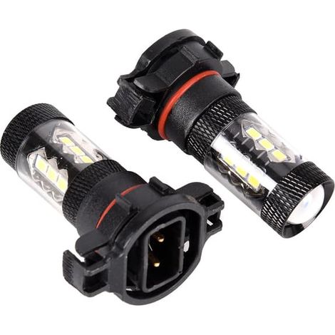 Ecleanfy - 2 ampoules LED PSX24W H16 5202 Super White 160W 144 SMD pour feux antibrouillard (1/4)