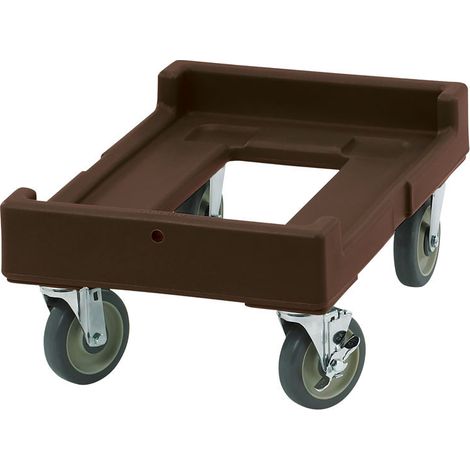 Chariot pour série UPCS - 42 x 62 x 26.5 cm - Marron Foncé - Cambro