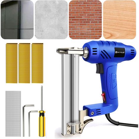 Electric Nailer Stapler 2in1 Nail & Staple Gun Included Staples Nails Kit Tool (1/5)