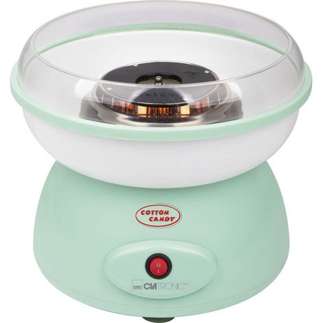 Clatronic ZWM3478 Macchina per zucchero filato 500 W elemento riscaldante al quarzo colore Mint