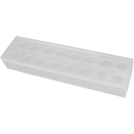 Vase à fleurs en acrylique transparent à plusieurs trous, élégant vase rectangulaire haut et décoratif pour mariage, décoration intérieure, décoration de table, 40 cm / 15,7 pouces (1/5)