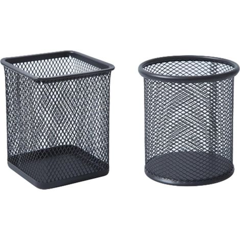 2 pièces Stifthalter aus Eisen pour Schreibtisch Robuste (1/5)