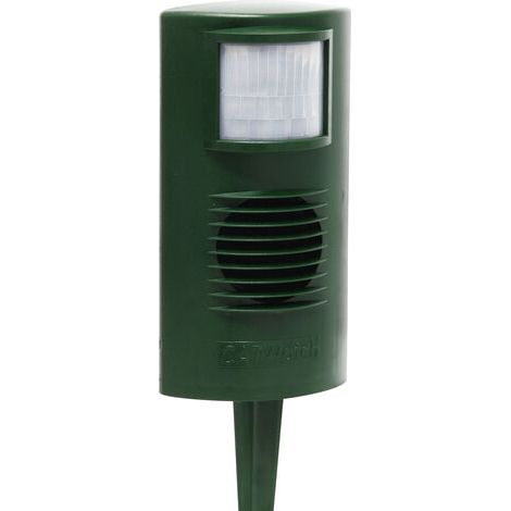 Ultraschall-Katzenabwehrgerät – Abdeckungsbereich 125 m² – Bewegungsmelder bis 12 m – 10 m Kabel im Lieferumfang enthalten (1/4)