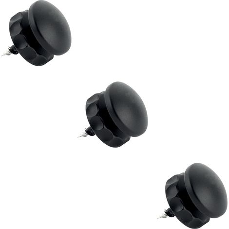 Lot de 3 Supports miroirs réglables Noir - L'Attachante (1/3)