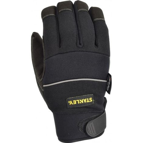 Stanley – Gants de manutention Hipora résistants à l'eau – Doublure Thinsulate pour isolation – Protection néoprène contre abrasion – Norme EN388
