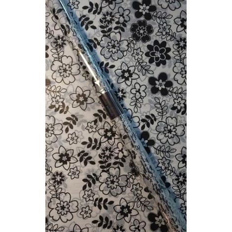 Satin-Seidenpapier, Retro-Blumenmuster, 50 x 76 cm