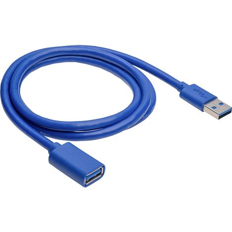 Akyga Câble USB USB-A mâle, USB-A femelle 1.00 m noir AK-USB-28 (1/4)