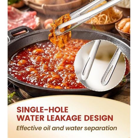 Lot de 6 28 cm Pinces Barbecue Coréen, Pinces Inox Yakiniku Japonais – Pinces de Cuisine pour Grillades, Friture, Salade, Fondue (1/5)