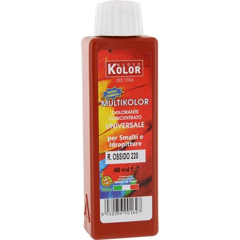 Colorante universale ml.40 rosso ossido 220rl - 12 pz (1/2)